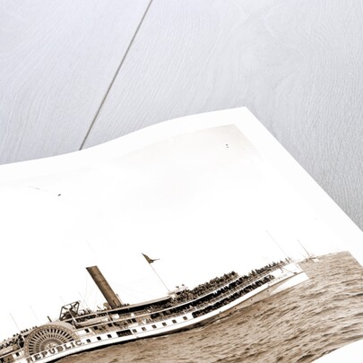 N.Y.Y.C. steamer Republic, New York Yacht Club, Grand Republic (Side wheeler), 1899 by Anonymous