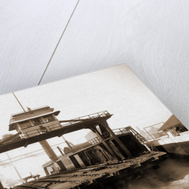 Car ferry, Detroit River, 1880 by Anonymous