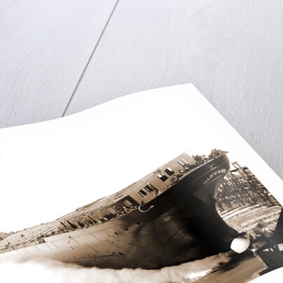 Launch of the str. Harvard, Harvard (Freighter), 1900 by Anonymous