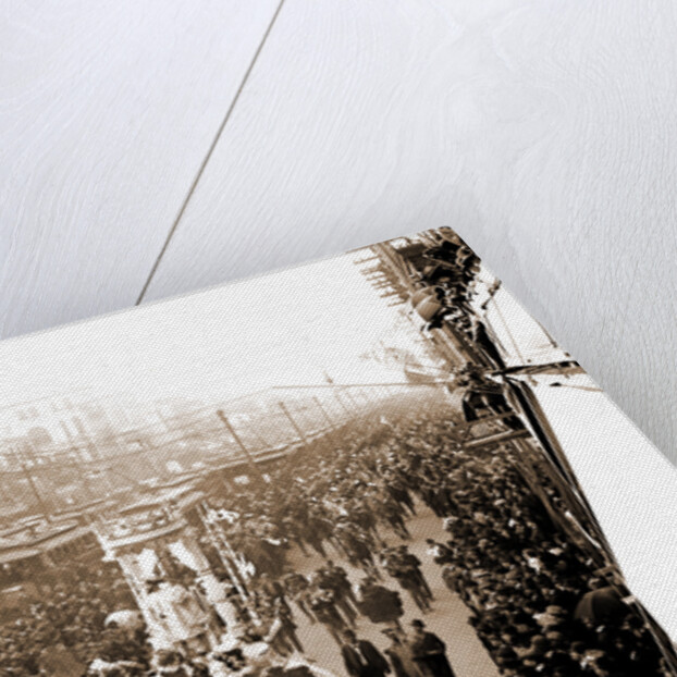 Mardi Gras procession on Canal St, New Orleans by Anonymous