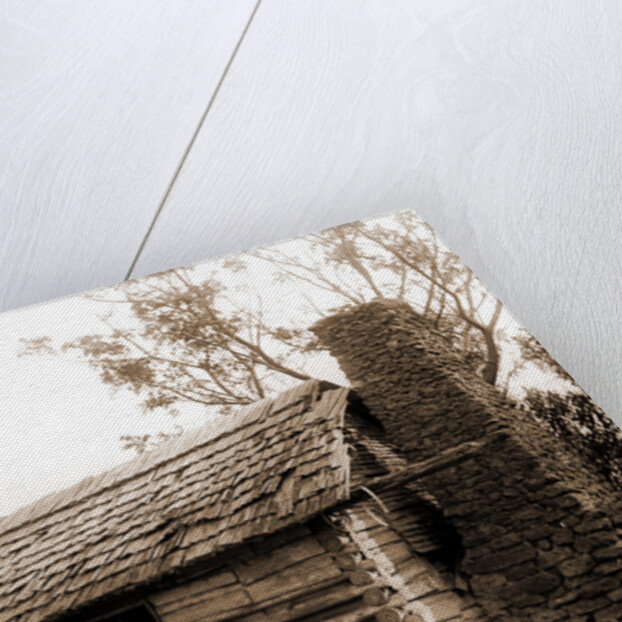 Old cabin at Turkey Creek, Log cabins by Anonymous
