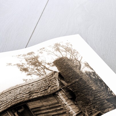 Old cabin at Turkey Creek, Log cabins by Anonymous
