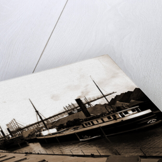 Unloading at ore docks, Cleveland by Anonymous