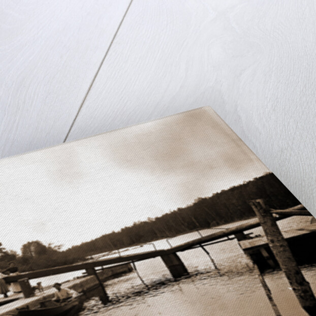 Dam and lock, Saranac River by Anonymous