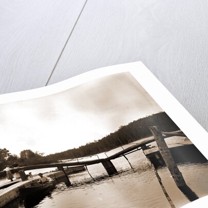 Dam and lock, Saranac River by Anonymous