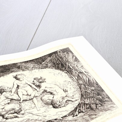 Nymph Supported by Two Satyrs, 1763 by Jean-Honoré Fragonard