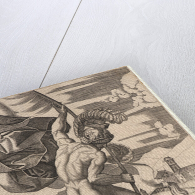 Standard Bearer, 16th century by Marcantonio Raimondi