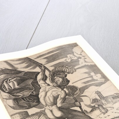 Standard Bearer, 16th century by Marcantonio Raimondi