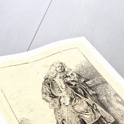 Standing Man, Leaning on His Elbow (L'Homme Debout), ca. 1710 by Jean-Antoine Watteau