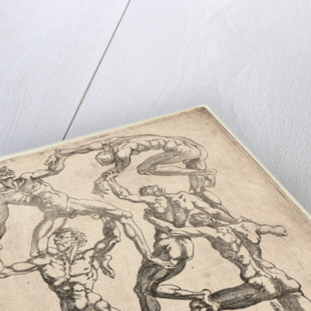 Acrobats, 16th century by Jean Viset