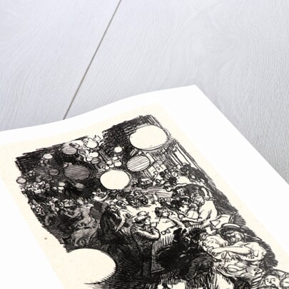 Le 14 Juillet a Belleville, 2 heures du matin, 1897 by Auguste Louis Lepère