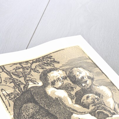 Two Boys Caressing a Lamb by Antonio Maria Zanetti I