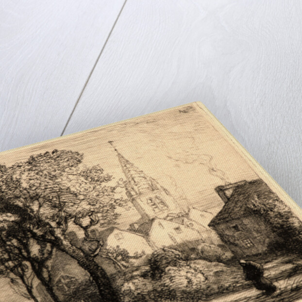 L'Église de Jouy-le-Moutier, 1910 by Auguste Louis Lepère