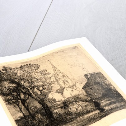 L'Église de Jouy-le-Moutier, 1910 by Auguste Louis Lepère