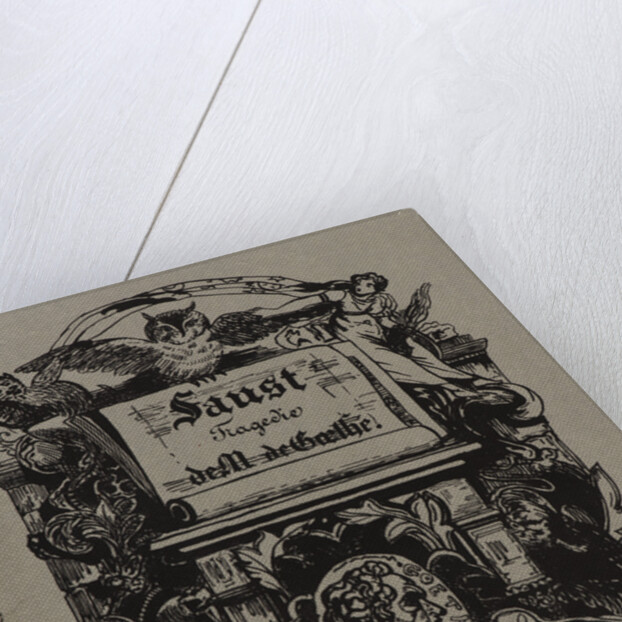 Faust: portfolio cover (front), 1828 by Eugène Delacroix