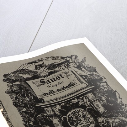 Faust: portfolio cover (front), 1828 by Eugène Delacroix