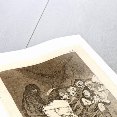 Tragala perro. (Swallow it, dog.), 1796-1797 by Francisco de Goya