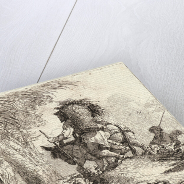 The Flight, Joseph at Right and Mary and Angel at Left, 1750-1753 by Giovanni Domenico Tiepolo