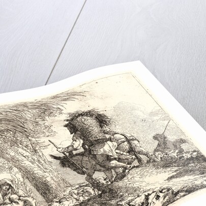 The Flight, Joseph at Right and Mary and Angel at Left, 1750-1753 by Giovanni Domenico Tiepolo