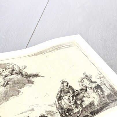 The Flight with the Holy Family at the Right, 1750-1753 by Giovanni Domenico Tiepolo