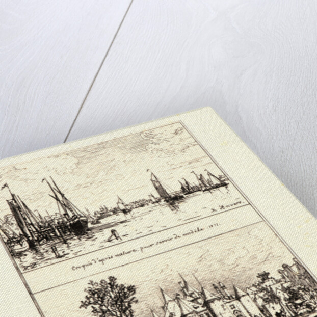 To Antwerp, the Haque at Amsterdam (À Anvers, le Haag à Amsterdam), 19th century by Maxime Lalanne