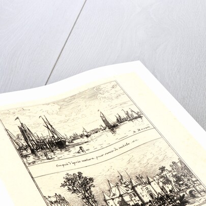 To Antwerp, the Haque at Amsterdam (À Anvers, le Haag à Amsterdam), 19th century by Maxime Lalanne