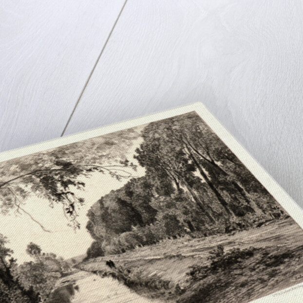St. Martin Canal at Saint Maxence Bridge (Canal St. Martin à Pont Saint Maxence, Oise), 19th century by Maxime Lalanne