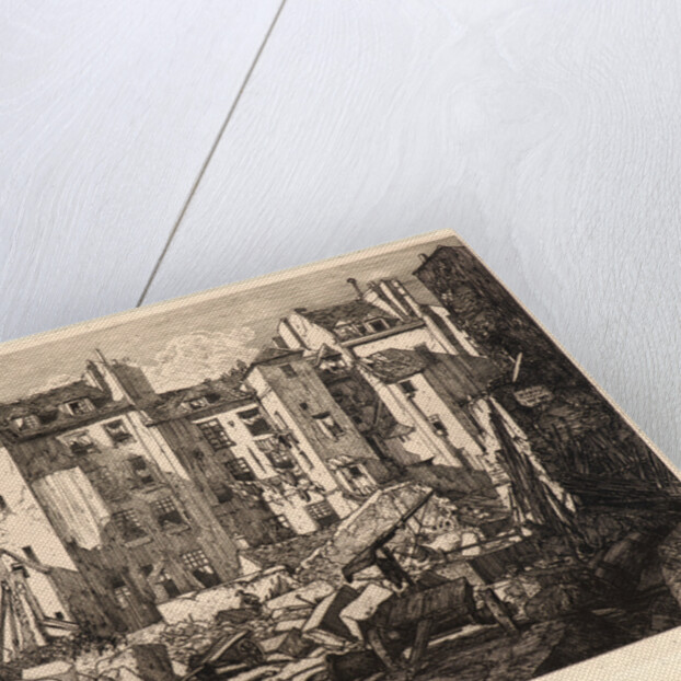 Demolition for the Building of the Rue des Ecoles (Démolitions pour le percement de la rue des Écoles), 19th century by Maxime Lalanne