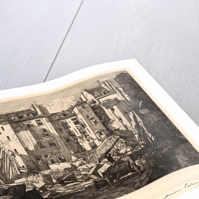 Demolition for the Building of the Rue des Ecoles (Démolitions pour le percement de la rue des Écoles), 19th century by Maxime Lalanne