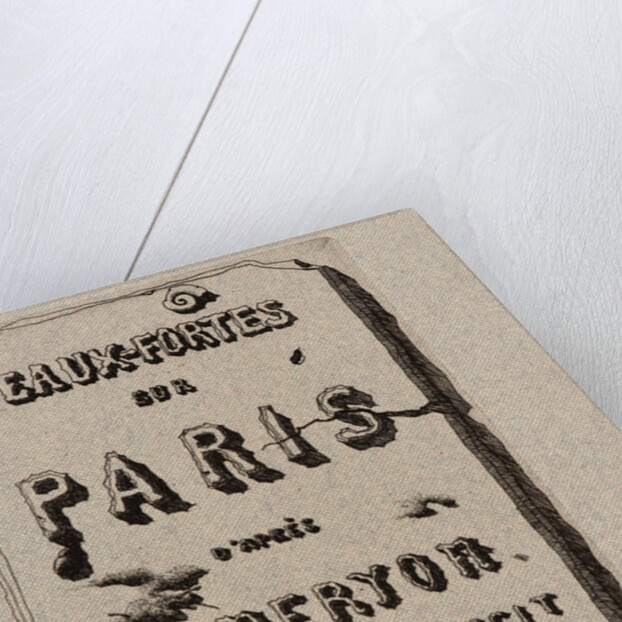 Title Page, Eaux-Fortes sur Paris, 1881 by Edmond Gosselin