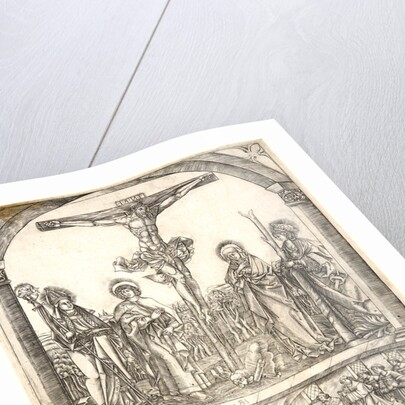 Christ on the Cross with the Virgin and St. Afra, St. John, and St. Ulrich, 16th century by Hans Rogel