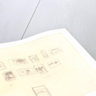 Sketch for the Selection and Arrangement of Whistler's First Venice Set, ca. 1879-1880 by James McNeill Whistler