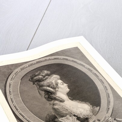 Portrait of Louise-Emilie, Baronne de --- (Mme de Mézières de Crest, Marquise de Saint-Aubin, baronne d'Andlau), 1779 by Augustin de Saint-Aubin