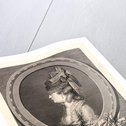 Portrait of Adrienne-Sophie, Marquise de --- (Montesson), 1779 by Augustin de Saint-Aubin