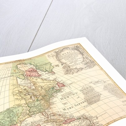 America Septentrionalis, 18th century by Tobias Conrad Lotter