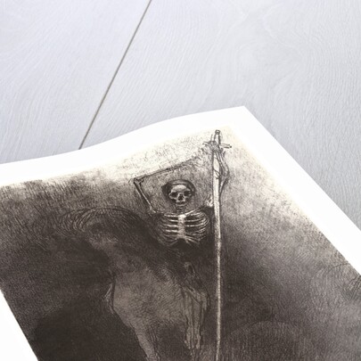 And his name that sat on him was Death, 1899 by Odilon Redon