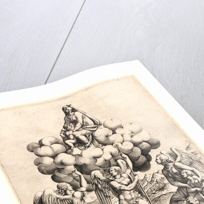 The Virgin and Child with the Archangels, Gabriel, Michael, and Raphael, ca. 1575-1577 by Diana Scultori