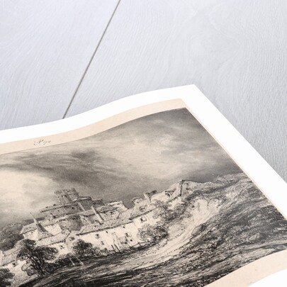 Château de Font-Gibaud, 1830 by Eugène Isabey