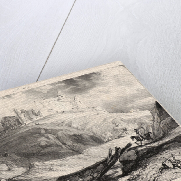 Église de Saint-Nectaire, 1831 by Eugène Isabey