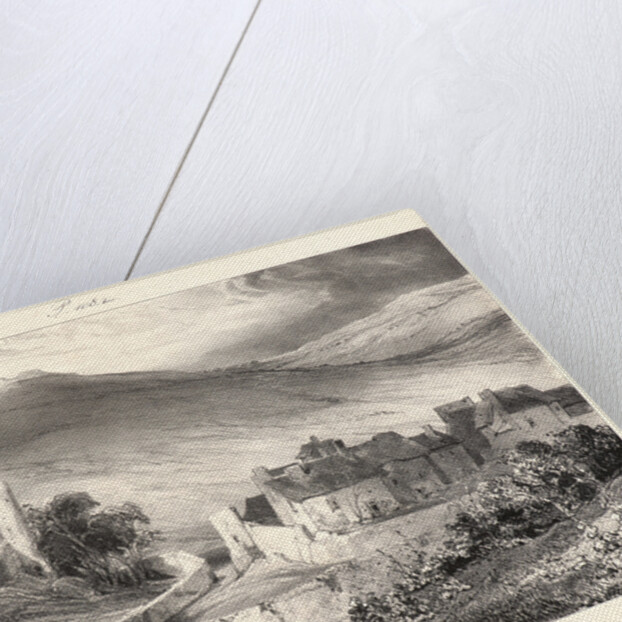 Ruines du Château et du Village de Saint- Nectaire, 1831? From Voyages Pittoresques et Romantiques dans l'Ancienne France by Eugène Isabey