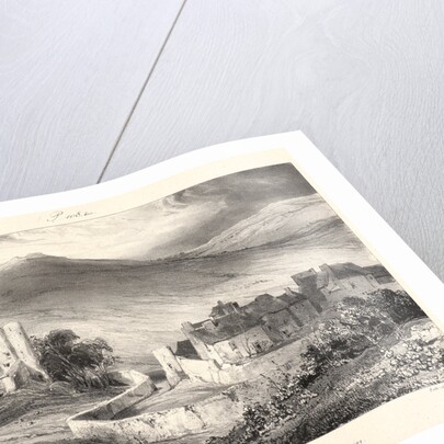 Ruines du Château et du Village de Saint- Nectaire, 1831? From Voyages Pittoresques et Romantiques dans l'Ancienne France by Eugène Isabey