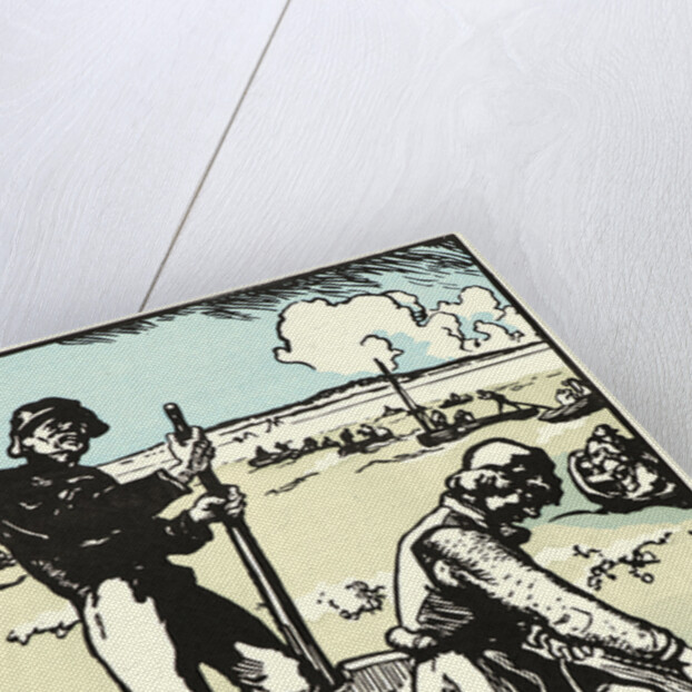 Loups de Mer (Shrimp Fishermen), 1898 by Auguste Louis Lepère