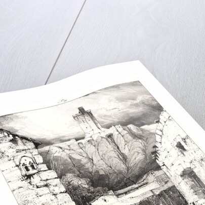 Donjon du Chateau de Polignac, 1830 by Eugène Isabey