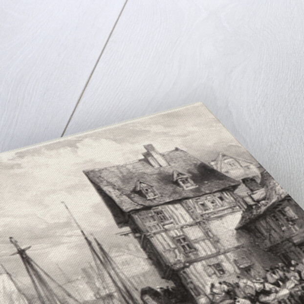 Intérieur d'un port, 1833 by Eugène Isabey