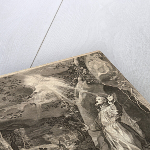 Stigmatization of St. Francis by Francesco Villamena