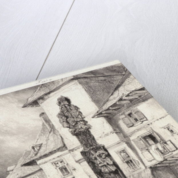 Croix de Chaudesaigues, 1831 by Eugène Isabey