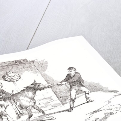 Three Boys Playing with an Ass, 1820 by Théodore Géricault