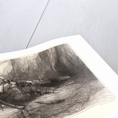 Stranded Brig, 19th century by Eugène Isabey