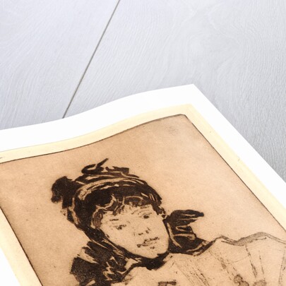 Lady with a Fan, ca. 1878-1896 by Henri Charles Guérard