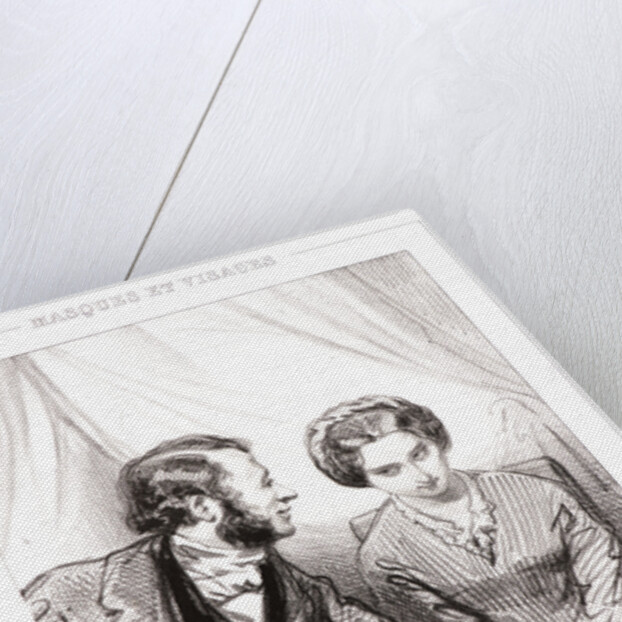 How poorly you lie, my love (Comme tu ments mal, mon cheri) by Paul Gavarni